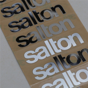 Customized Metal Transfer Stickers Electroplated Nickel Alloy Sheet Labels