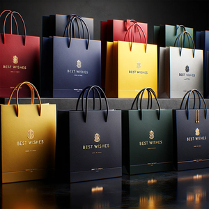 Lipack Low Price Factory Custom Printed Luxury Paper Shopping Bag