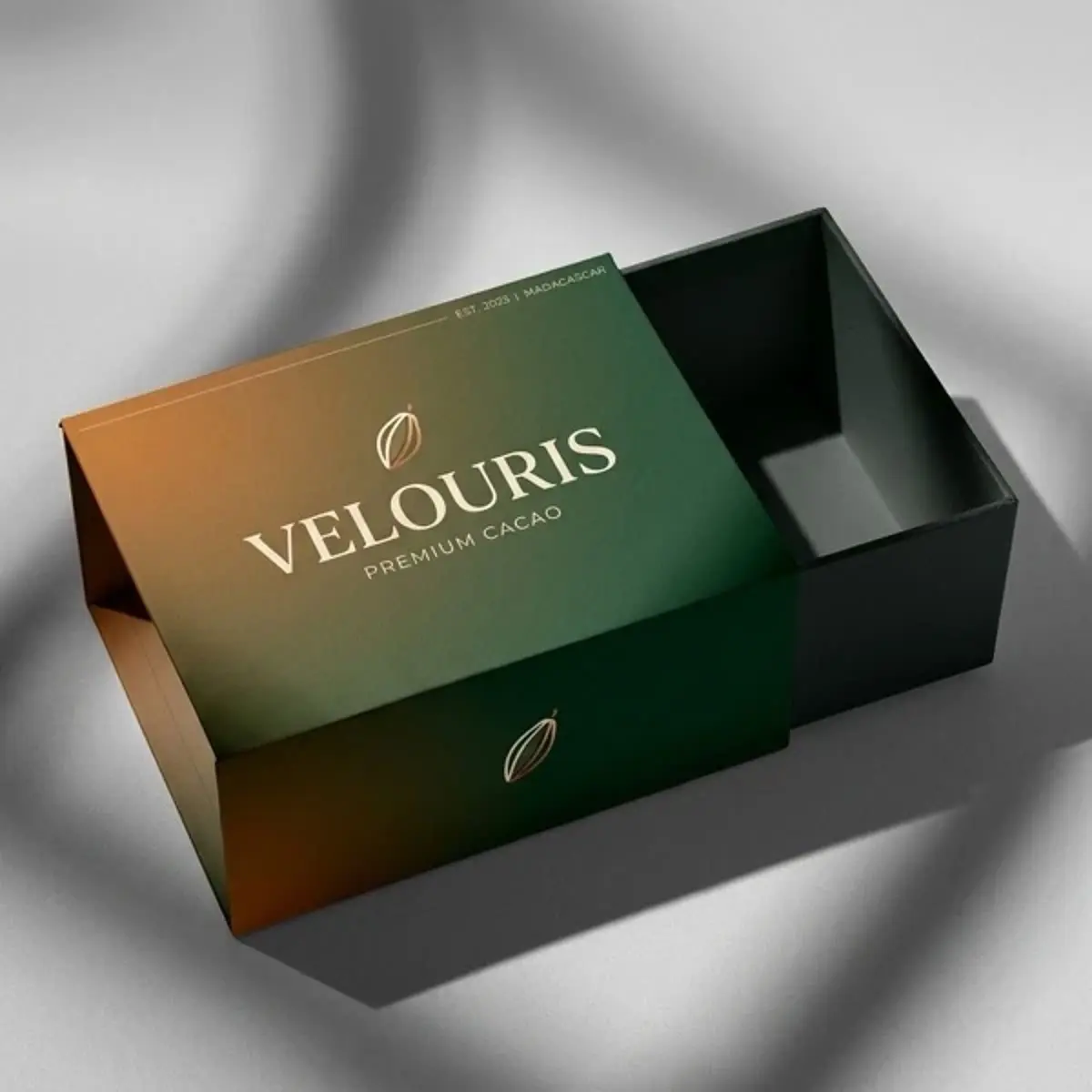Magnetic closure custom perfume box with soft touch finish