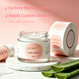 Custom Logo Glossy Pearl Film Self Adhesive Labels Waterproof Oil Proof Cosmetic Stickers