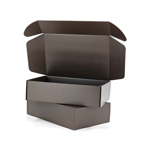 Custom Plain Dark Brown Corrugated Mailer Boxes Kraft Cardboard Shipping Boxes Eco Friendly Packaging