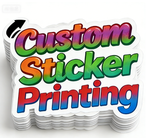 Glitter Metal Industry Cosmetic Stickers Custom