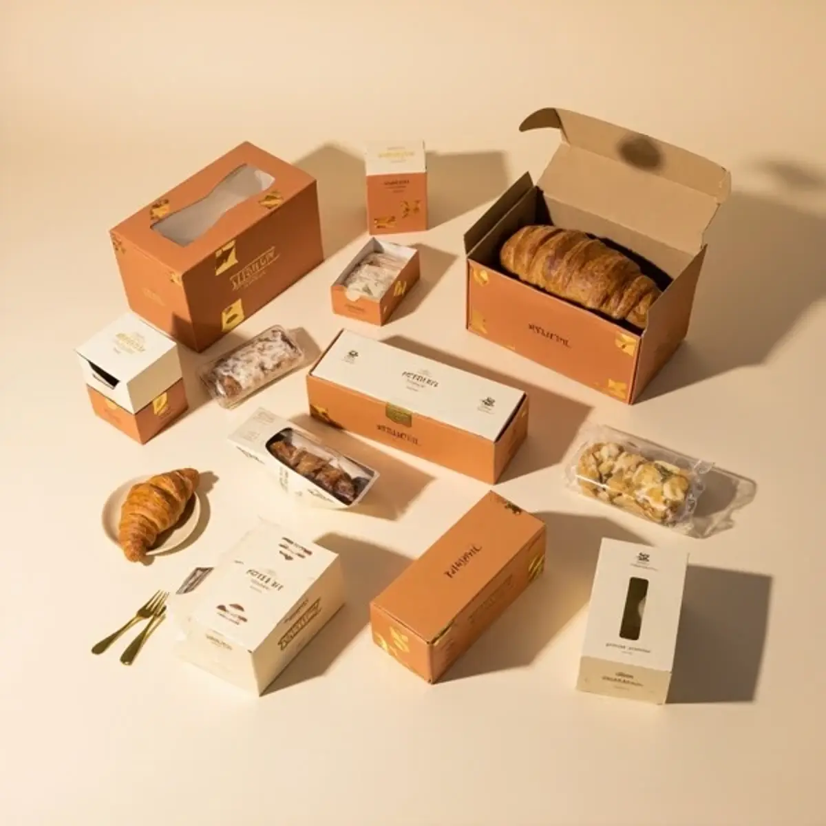 Bakery & Confectionery Assortment Box with clear PET window