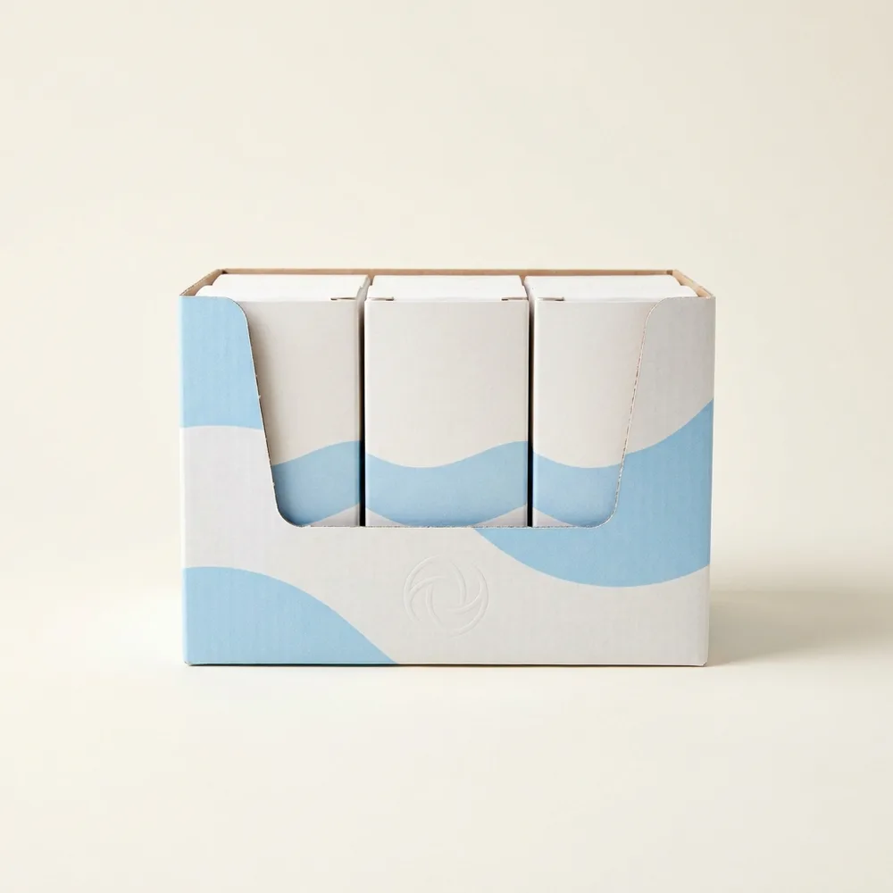 Countertop retail display box for perfume spray testers