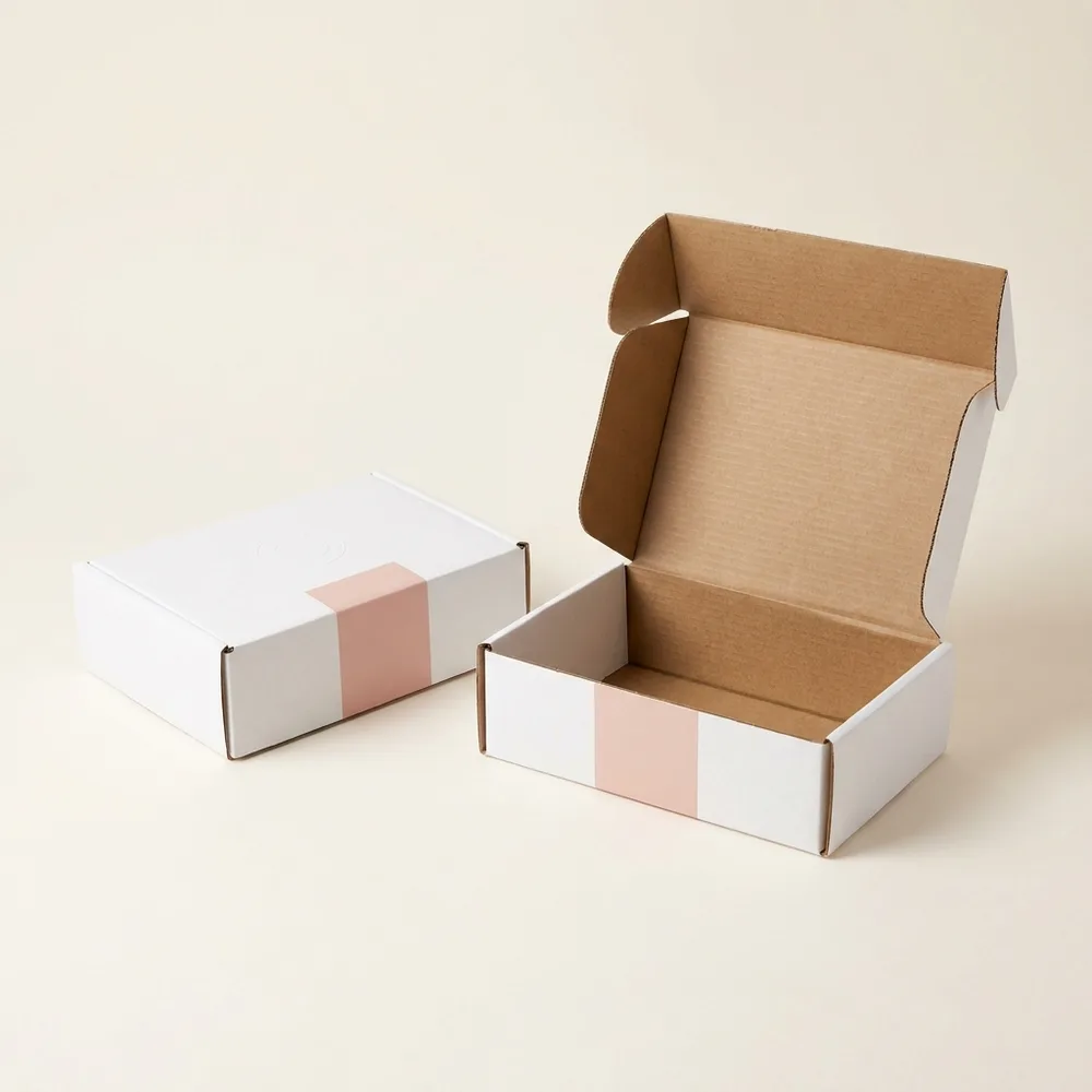Custom branding on mailer envelope packaging